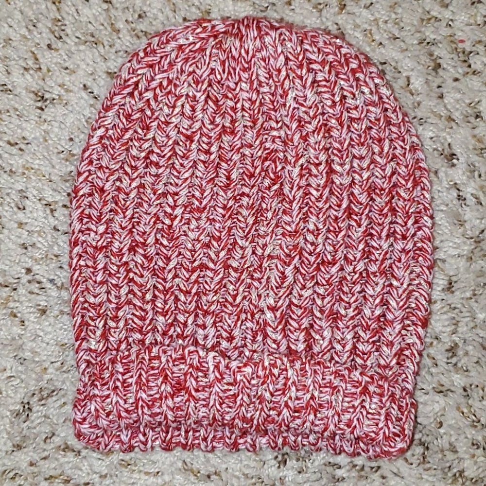 Red, White, and Gold Beanie